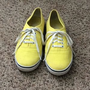 Yellow Vans (lightly worn)